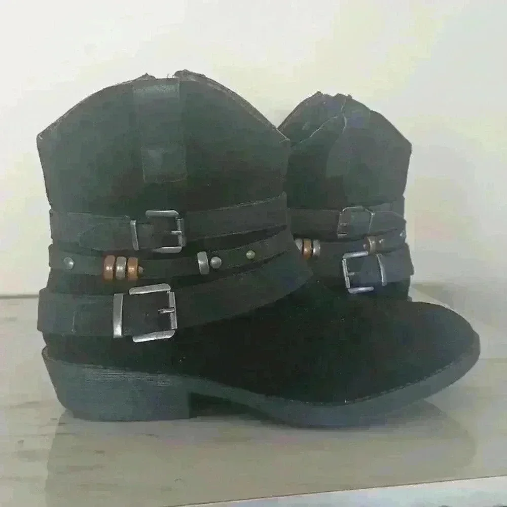 Sam Edelman Big Girl Black Boots Size 4